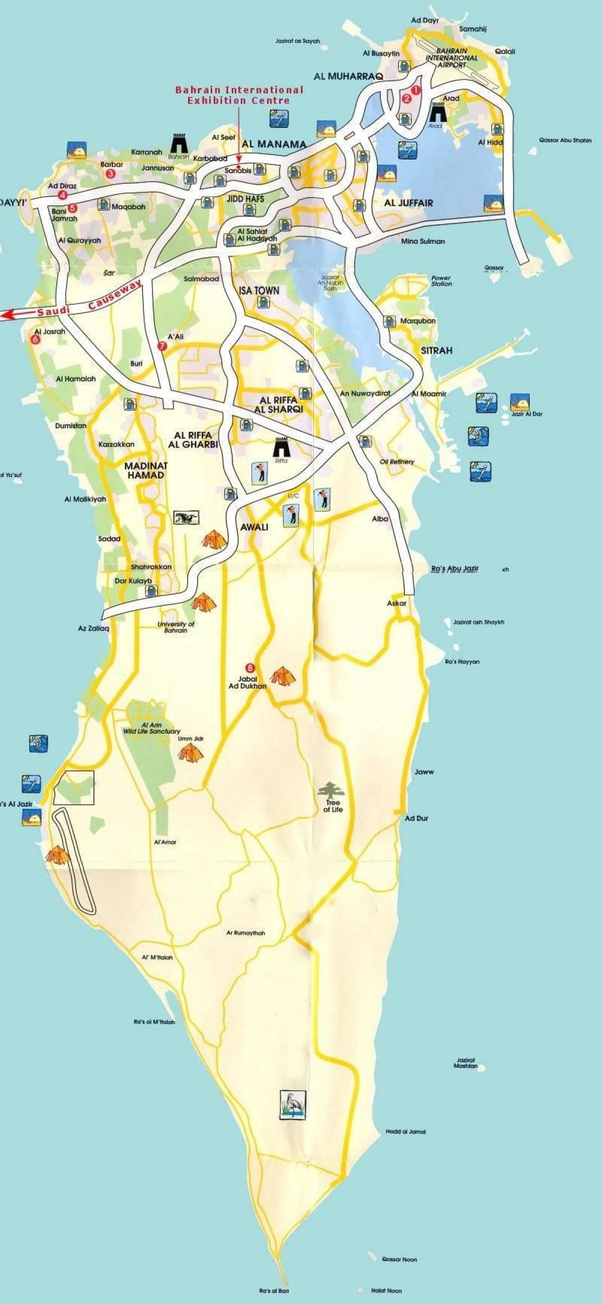 карта манама, Бахрейн