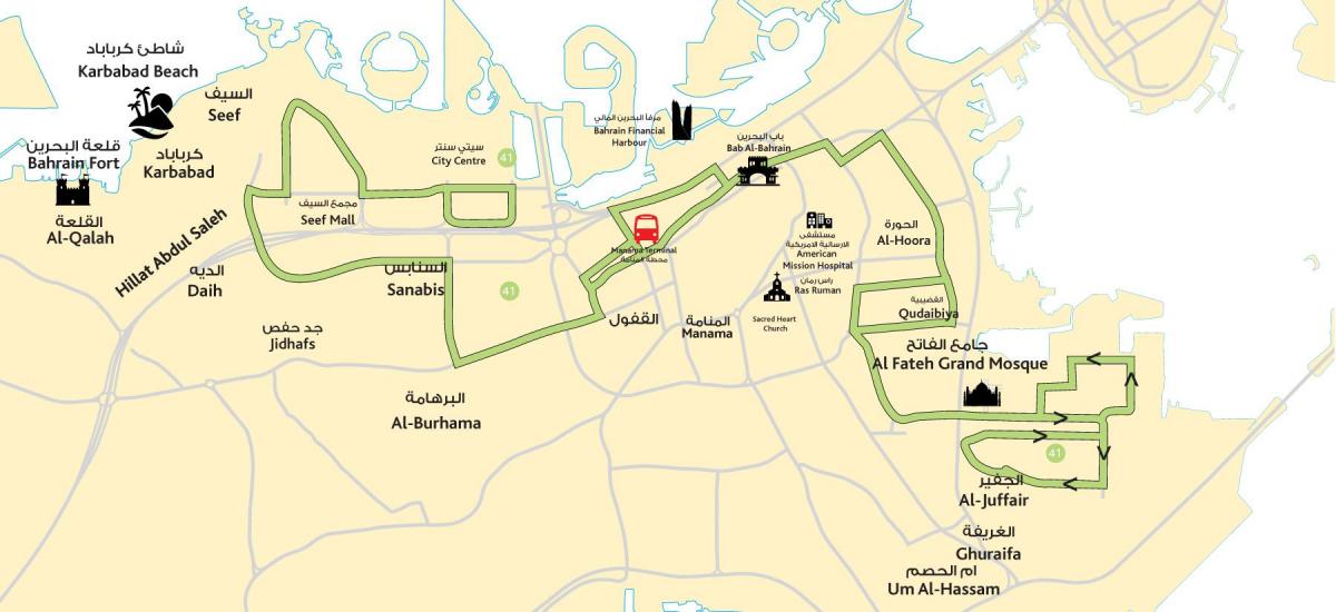 карта міста Бахрейну