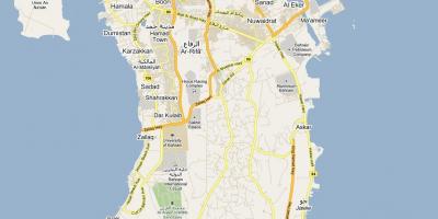 Карта вулиця карті Бахрейну