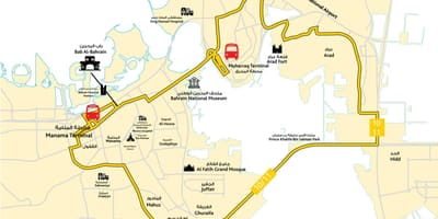 Карта Бахрейну автошколи дорога